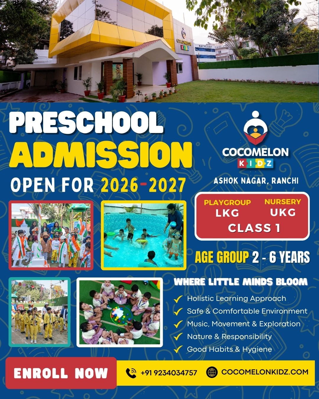 school admission open ranchi ashok nagar